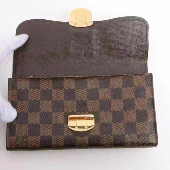 Authentic LOUIS VUITTON Portefeuille Sistina large Wallet Damier Ebene w/COA - Picture 7 of 15